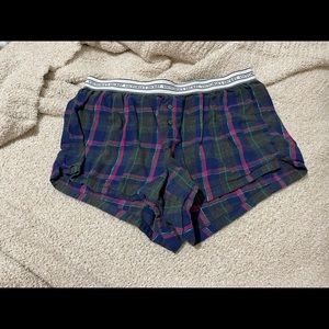 Victoria’s Secret’s plaid sleep shorts